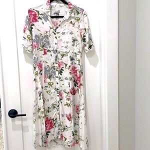 Bombay Paisley floral shirt dress fit like size S